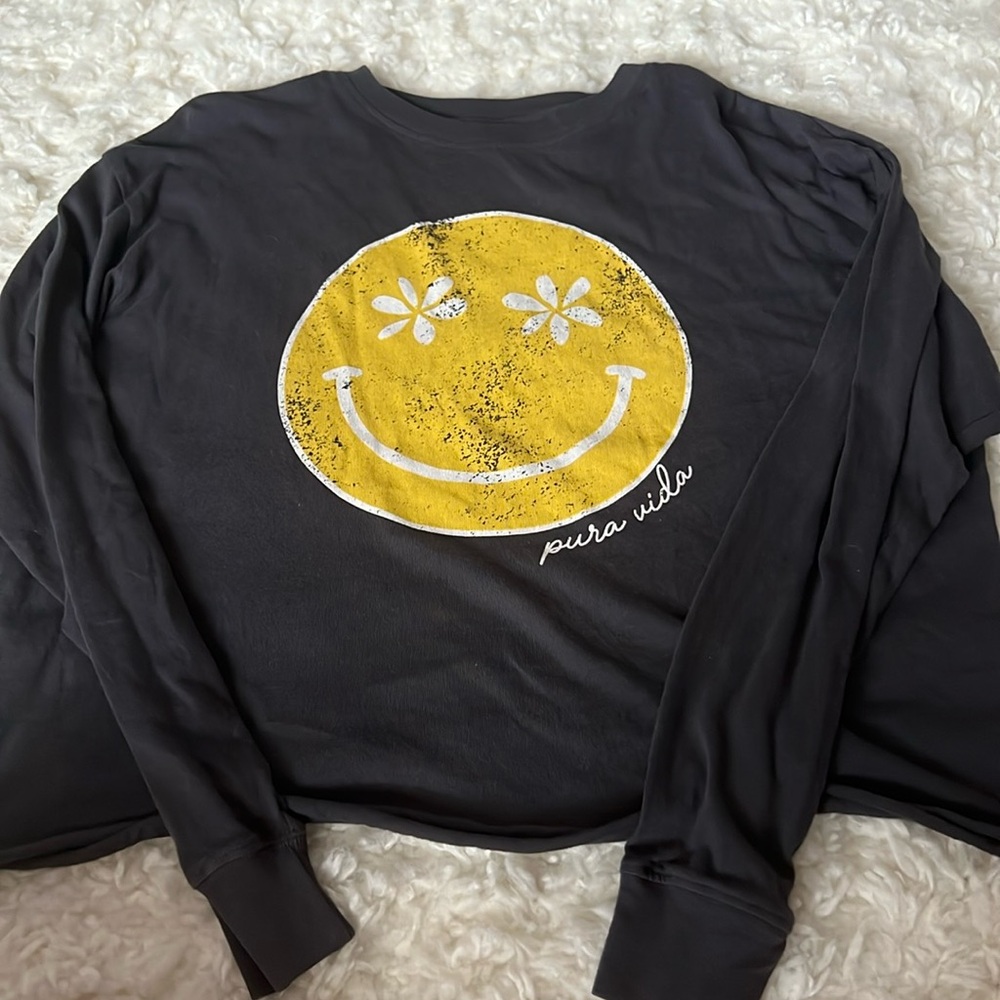 Pura Vida cropped vintage long sleeve
